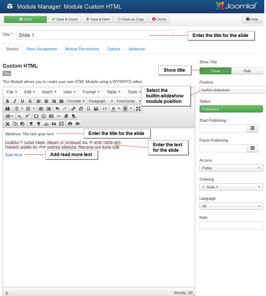 joomla3x slideshow part1